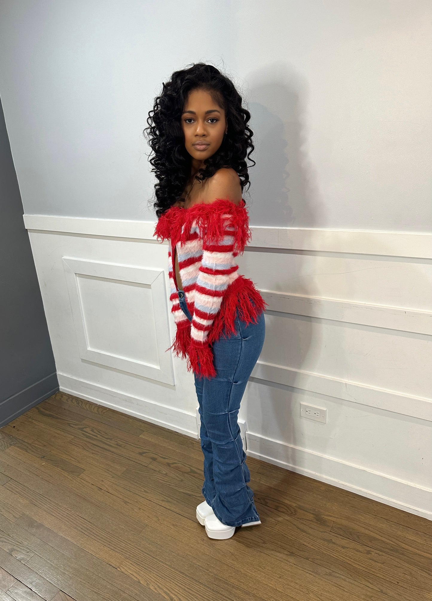 Fun & Cozy Cardigan - Red