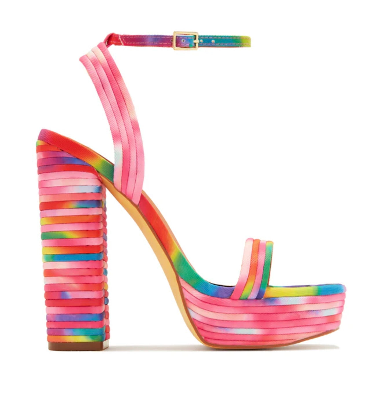 Rainbow Block High-Heel