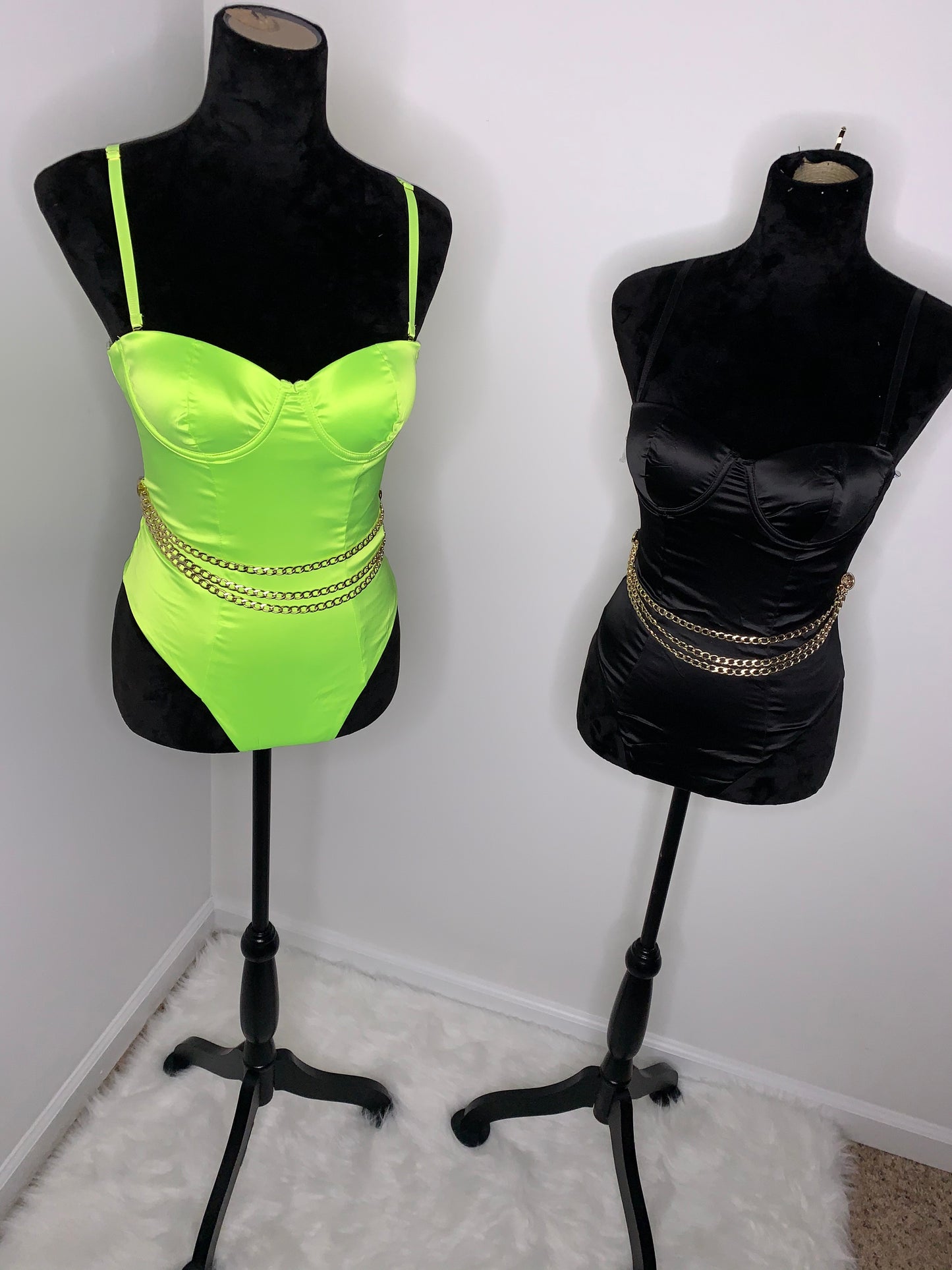 Stretch Satin Bodysuit