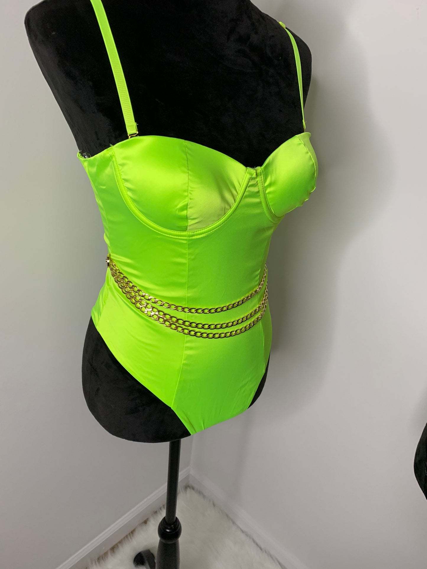 Stretch Satin Bodysuit