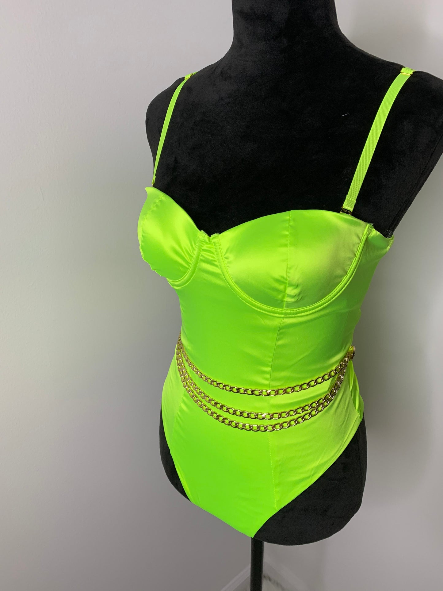 Stretch Satin Bodysuit