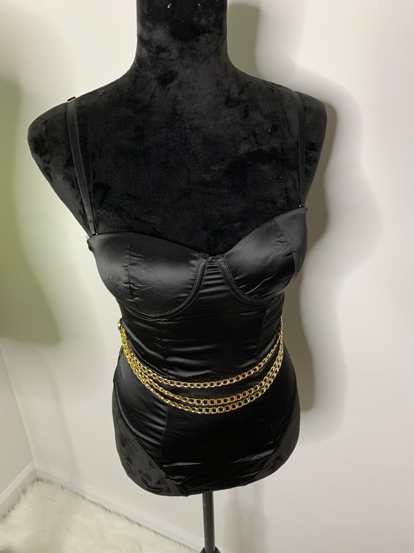 Stretch Satin Bodysuit