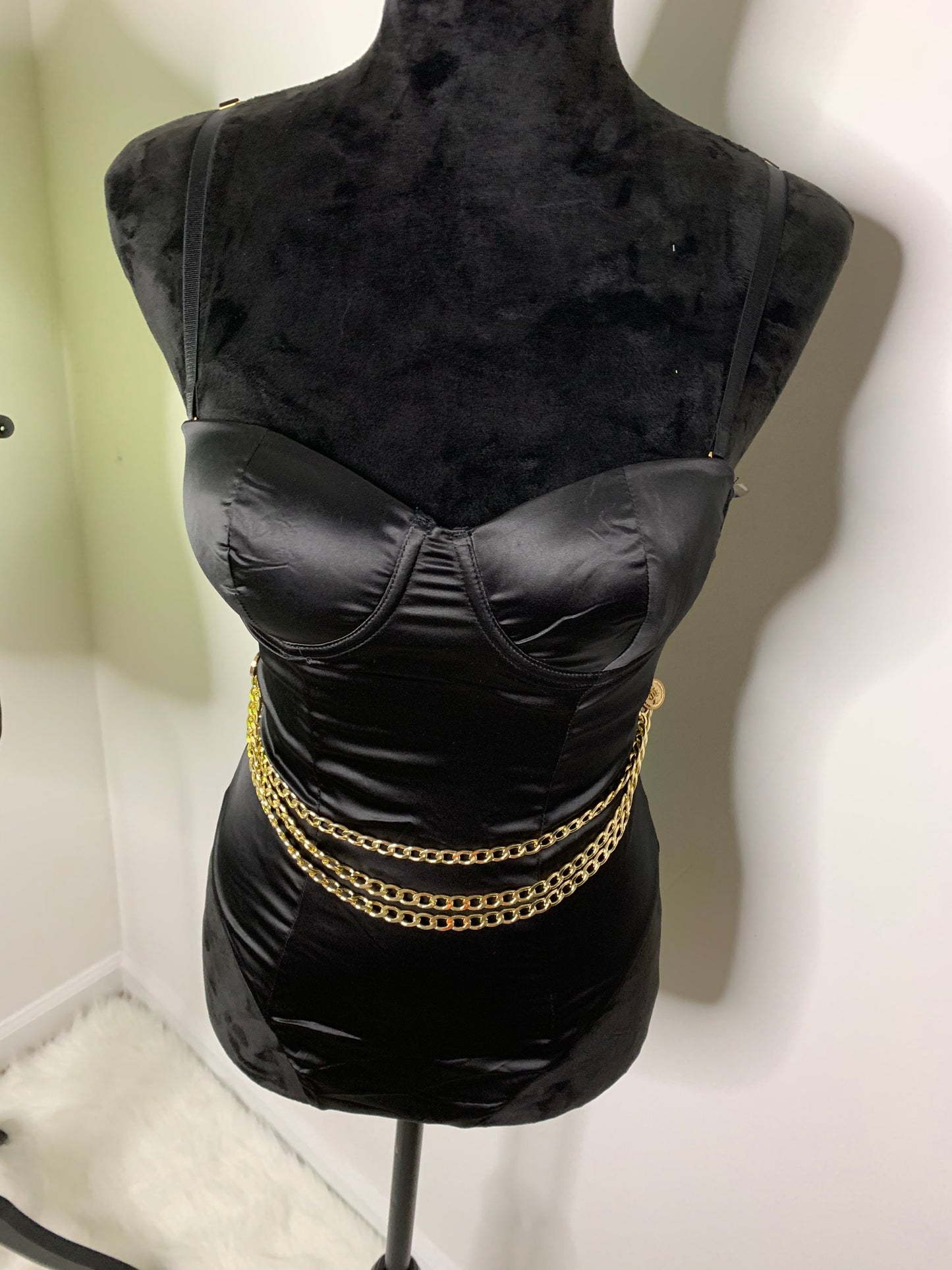 Stretch Satin Bodysuit