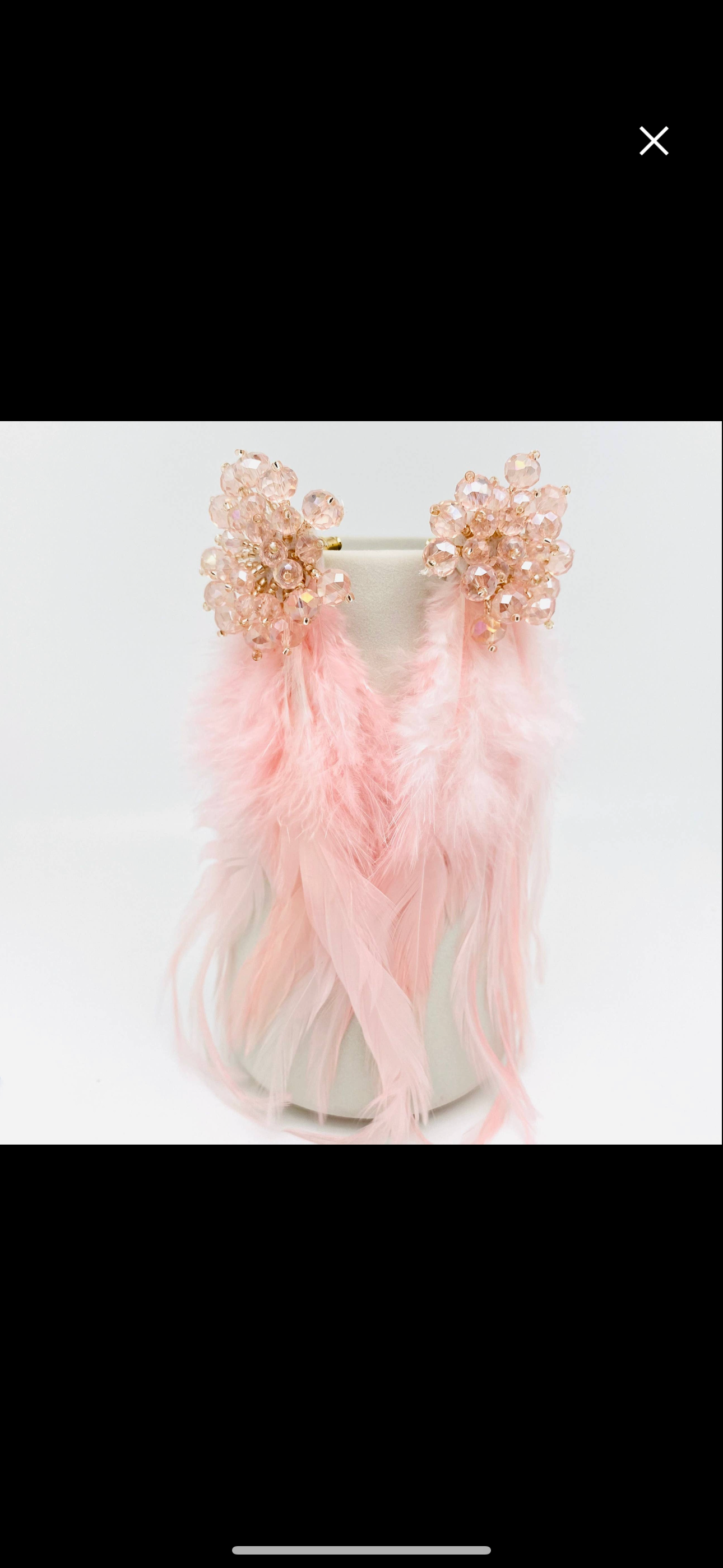 Flower Feather Earring