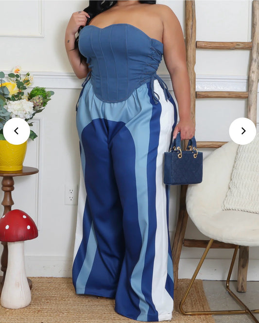 Girl Blue Pants - Blue