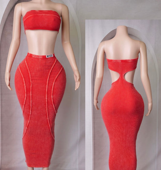 Get Me Bodied Dress - Red